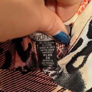 Stacey summers | Dresses | Stacey Summers Sleeveless 2x Animal